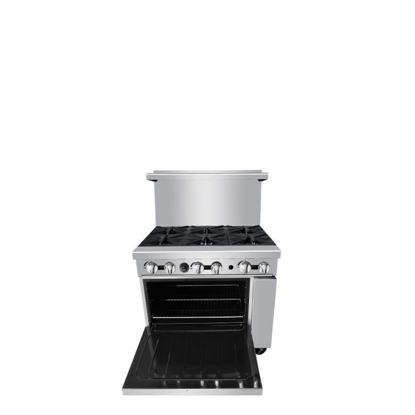 Atosa AGR-6B-LP 36" Liquid Propane Gas Six Burner Gas Range