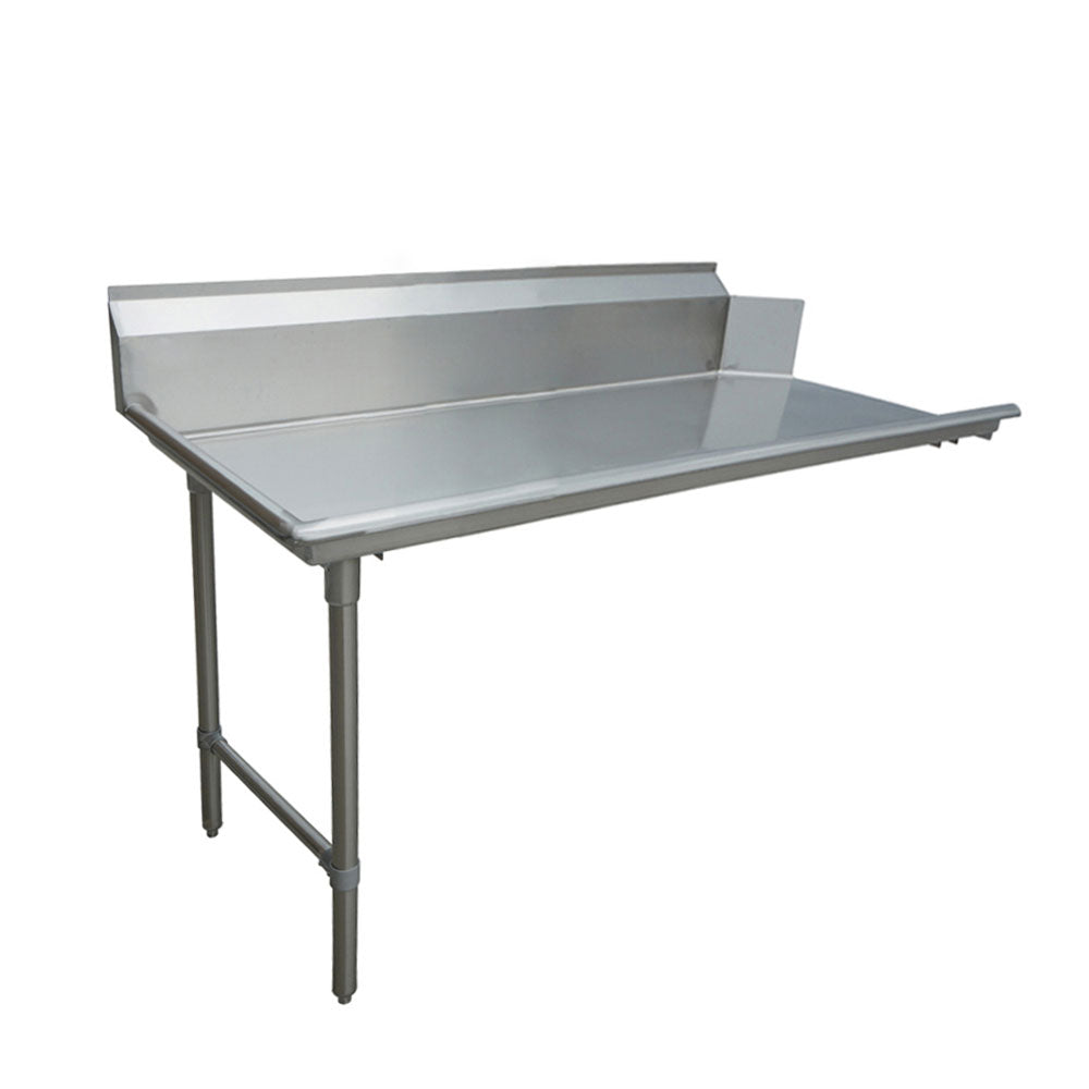 Omcan 28476 48-inch Stainless Steel Clean Dish Table - Left Side