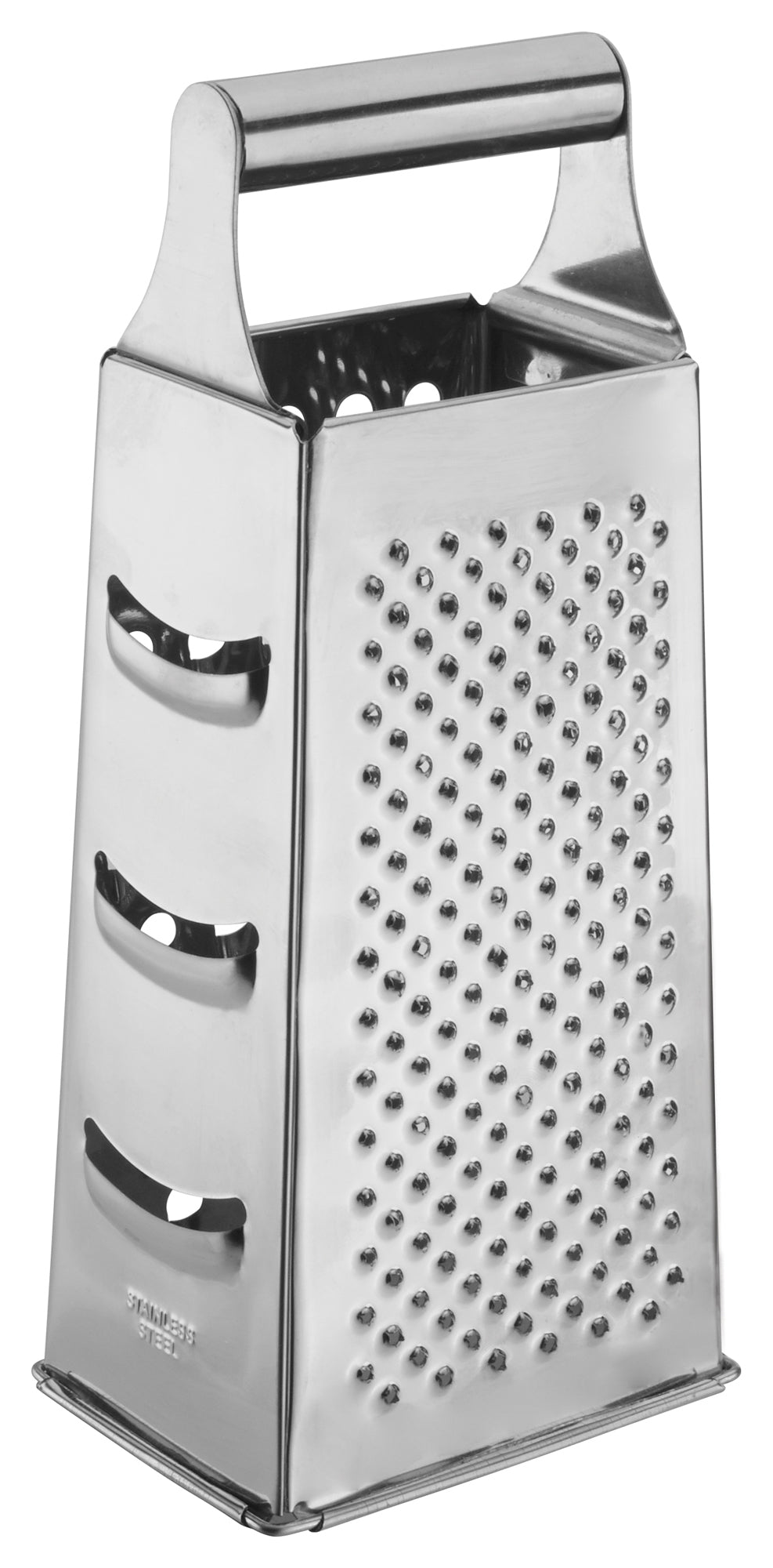 Winco SQG-1 4" x 3" x 9" Stainless Steel Tapered Box Grater