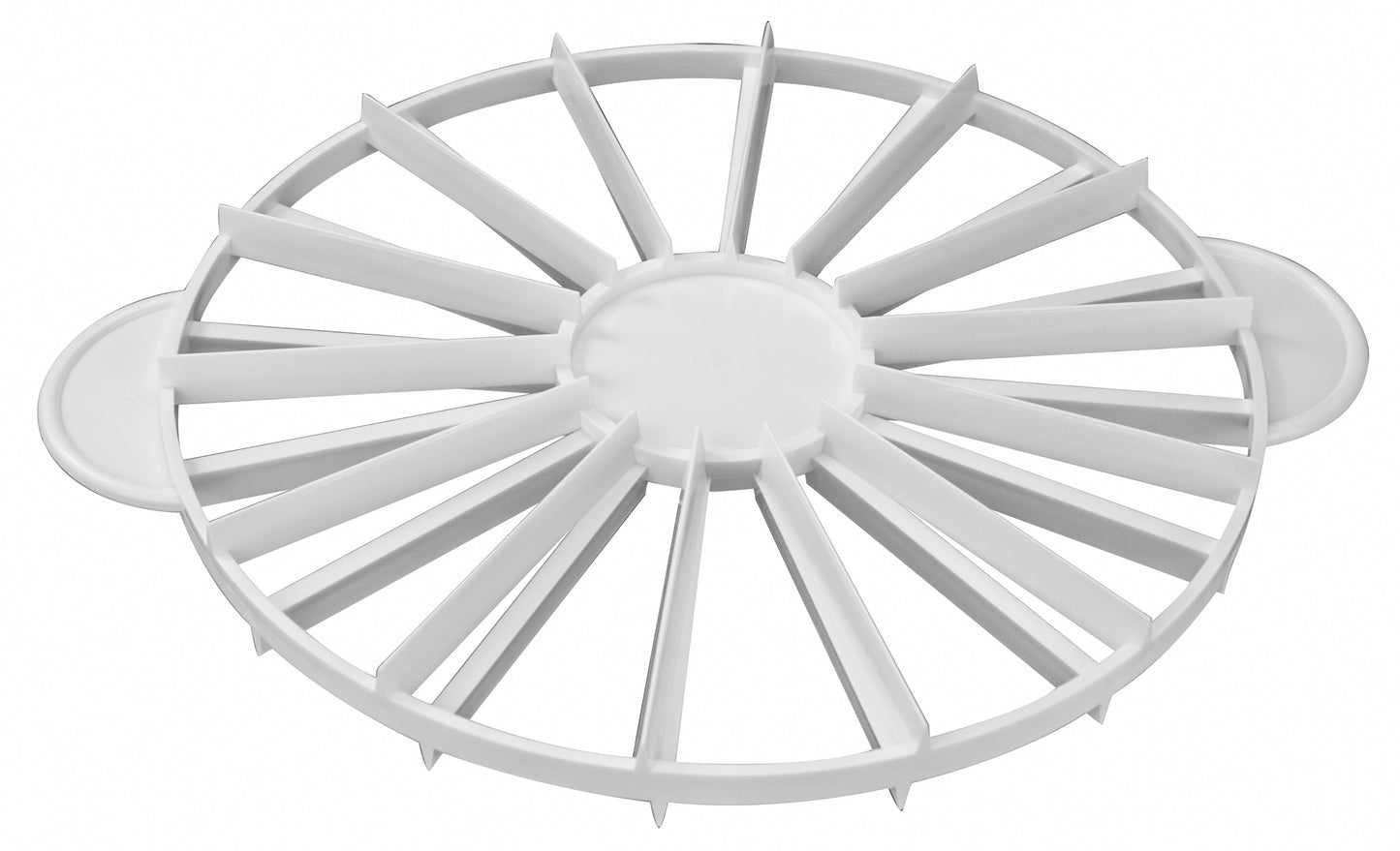 Winco PCM-1416 White Double-sided Cake Marker (14 & 16 Slices)