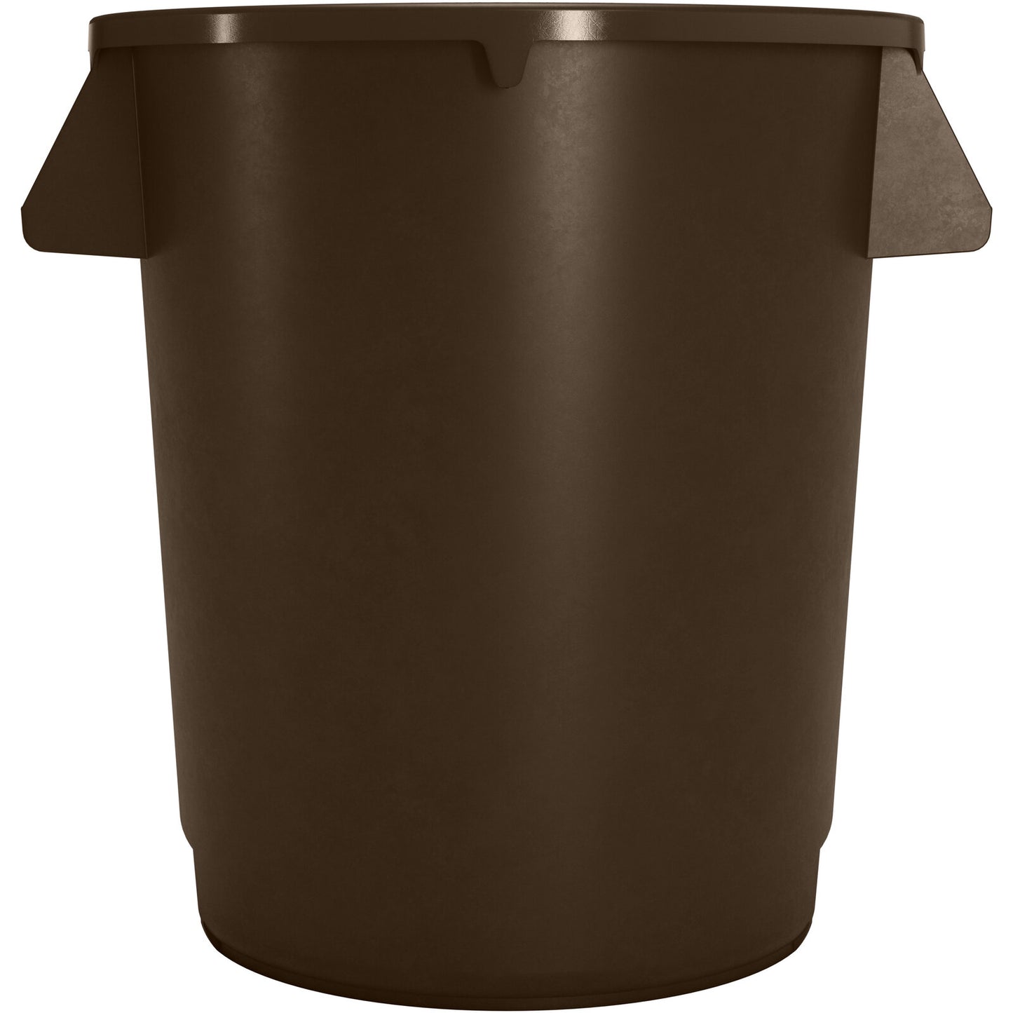 Sparta 84101001 10 Gallon Brown Round Polyethylene Bronco Waste Bin Trash Container