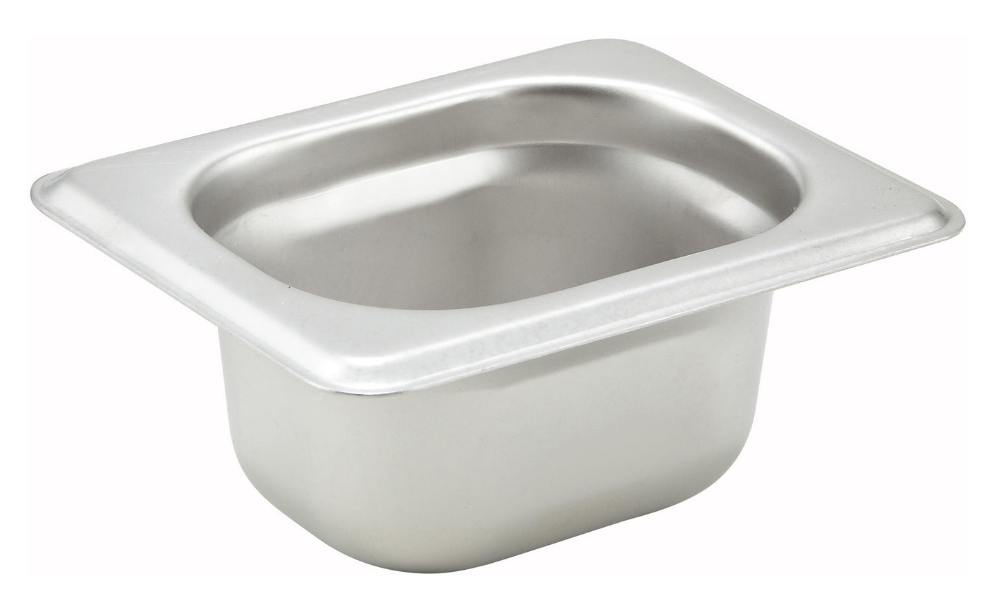 Winco SPJH-1802 1/18 Size Stainless Steel Straight-sided Steam Pan, 2" Deep