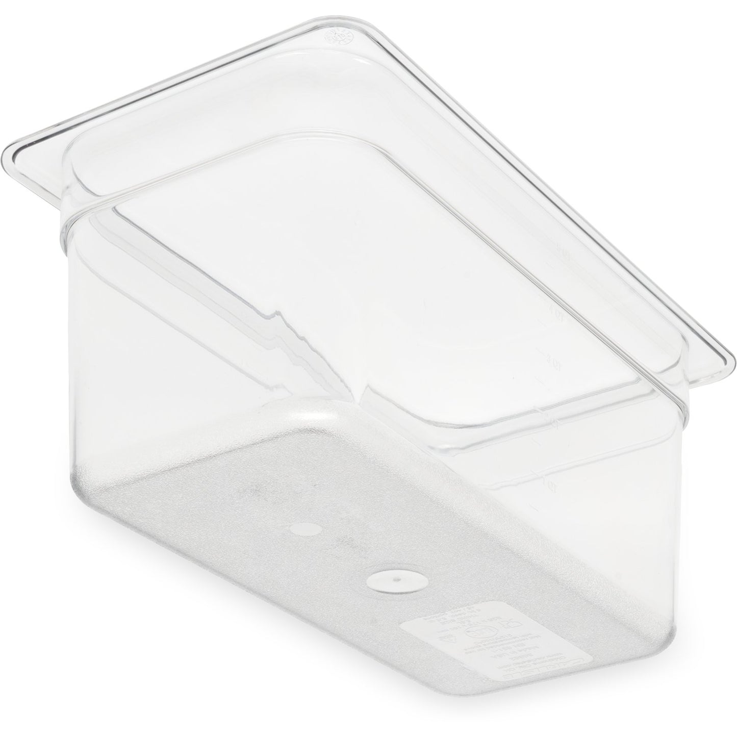 Carlisle 3066207 Clear Polycarbonate StorPlus Food Pan, 6" Deep