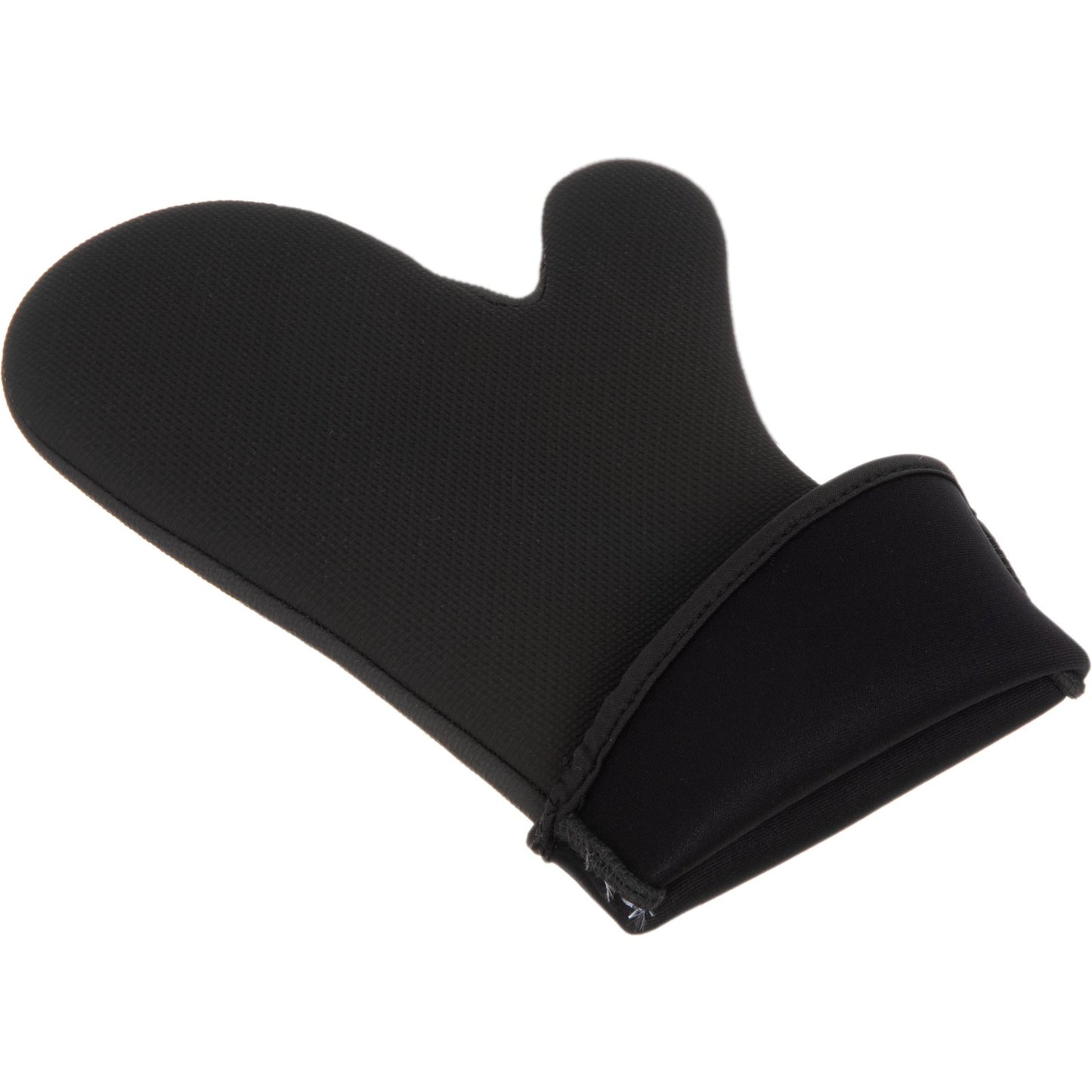 San Jamar UCMX15BK Black Neoprene Ultigrip Oven Mitt - Conventional