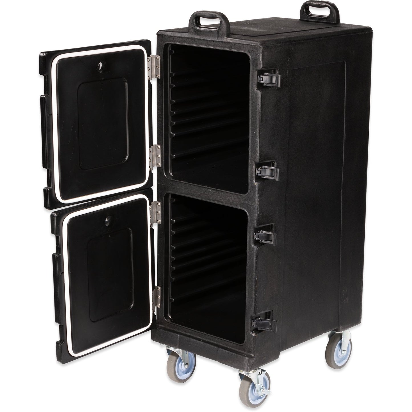 Carlisle PC600N03 Black Cateraide Front Loading 10 Full Size Insulated Food Pan Carrier