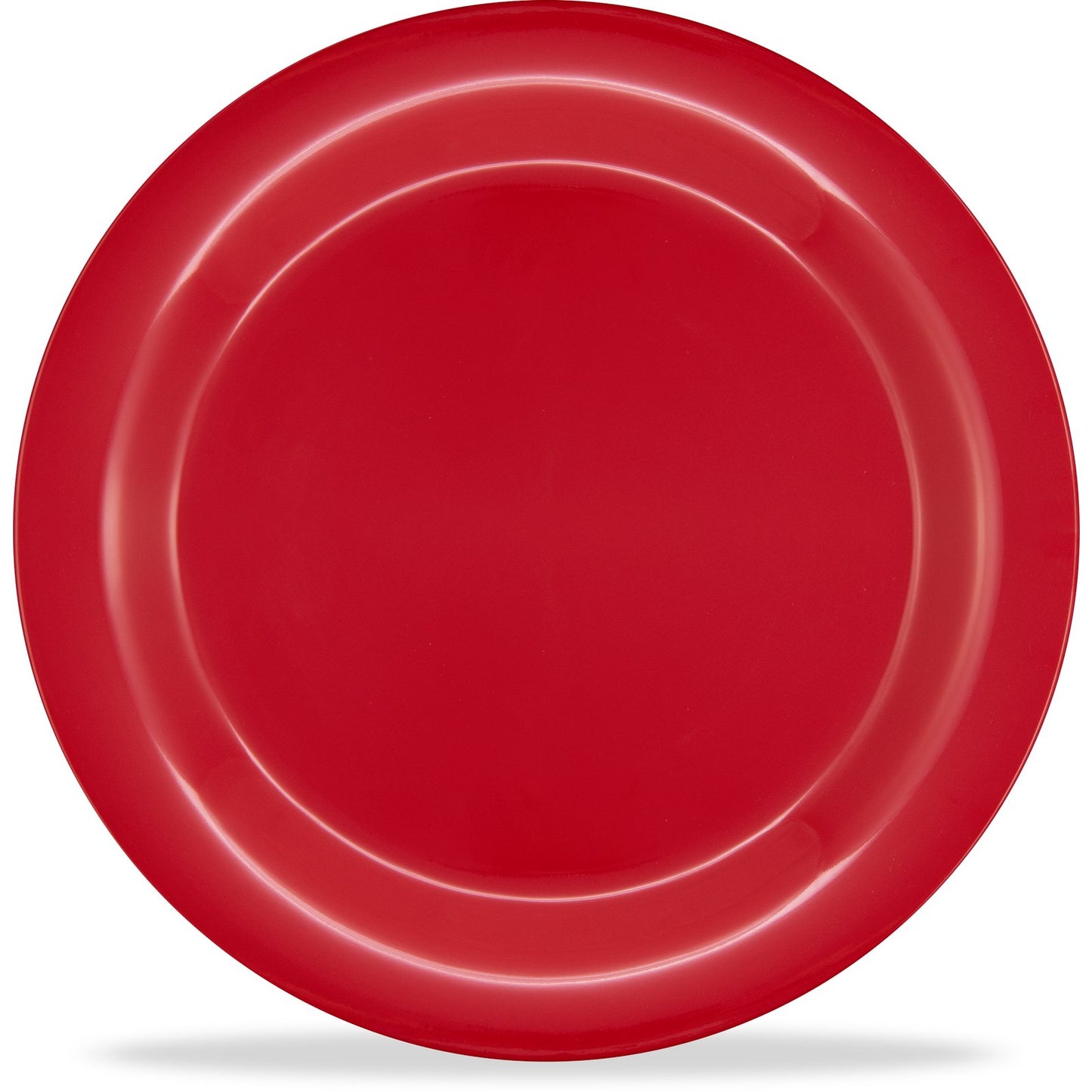 Carlisle 3300205 10.5" Red Sierrus Melamine Narrow Rim Dinner Plate