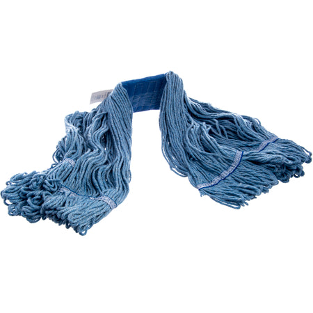 Carlisle 36946014 X-Large Blue Synthetic/Cotton Blend Flo-Pac Blue Band Mop With Looped End