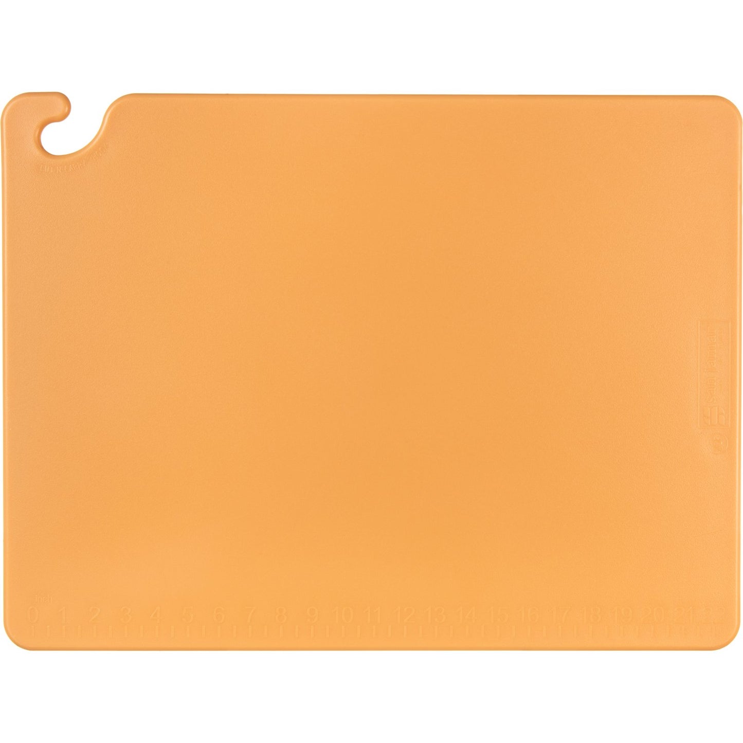 San Jamar CB182412BR 18" x 24" x 0.5" Brown Cut-N-Carry Cutting Board