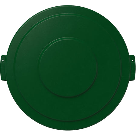 Sparta 84103309 32 Gallon Green Round Polyethylene Bronco Waste Bin Trash Container Lid