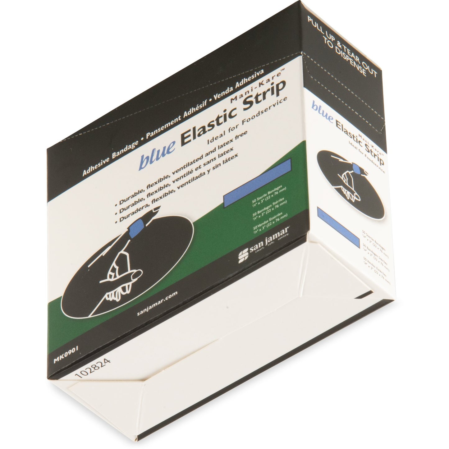 Carlisle MK0901 Blue Polyester Mani-Kare Bandages - Strips