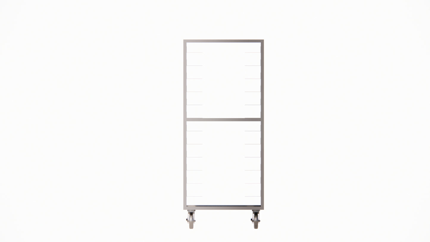 Dinex DXPDHOR20UP 20 Trays Aluminum Universal Tray Cart
