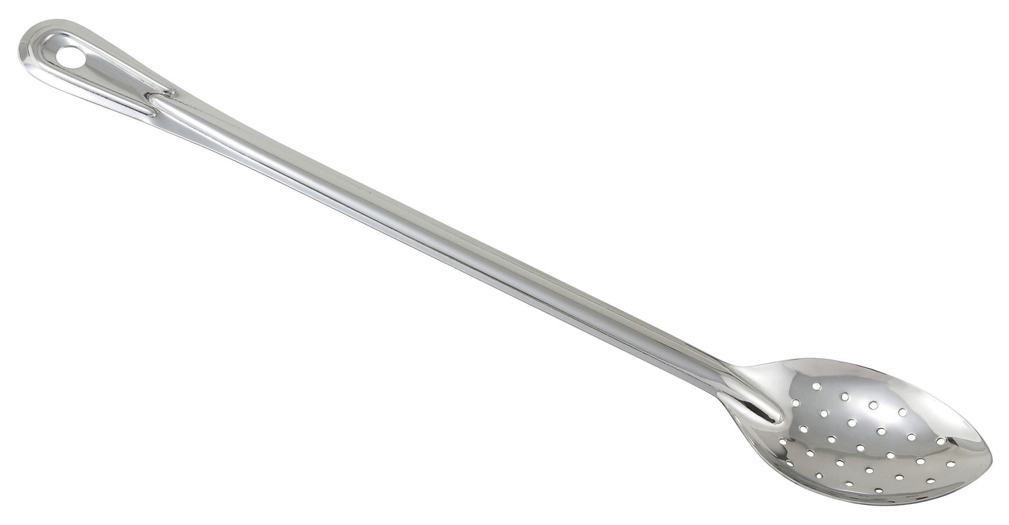 Winco BSPN-18 18" Stainless Steel Perforated Basting Spoon