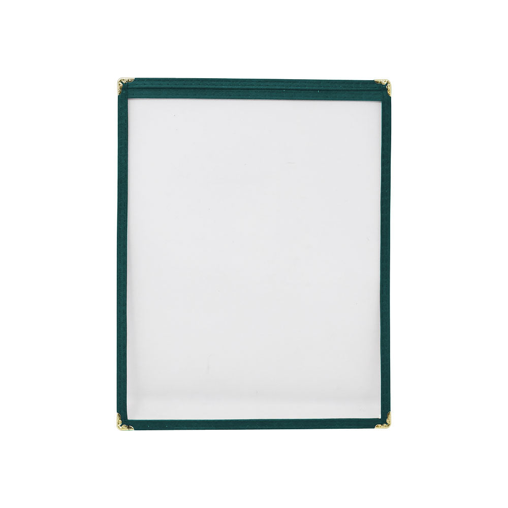 Omcan 39791 9 1/2" x 11 3/4" Green Single Menu Holder
