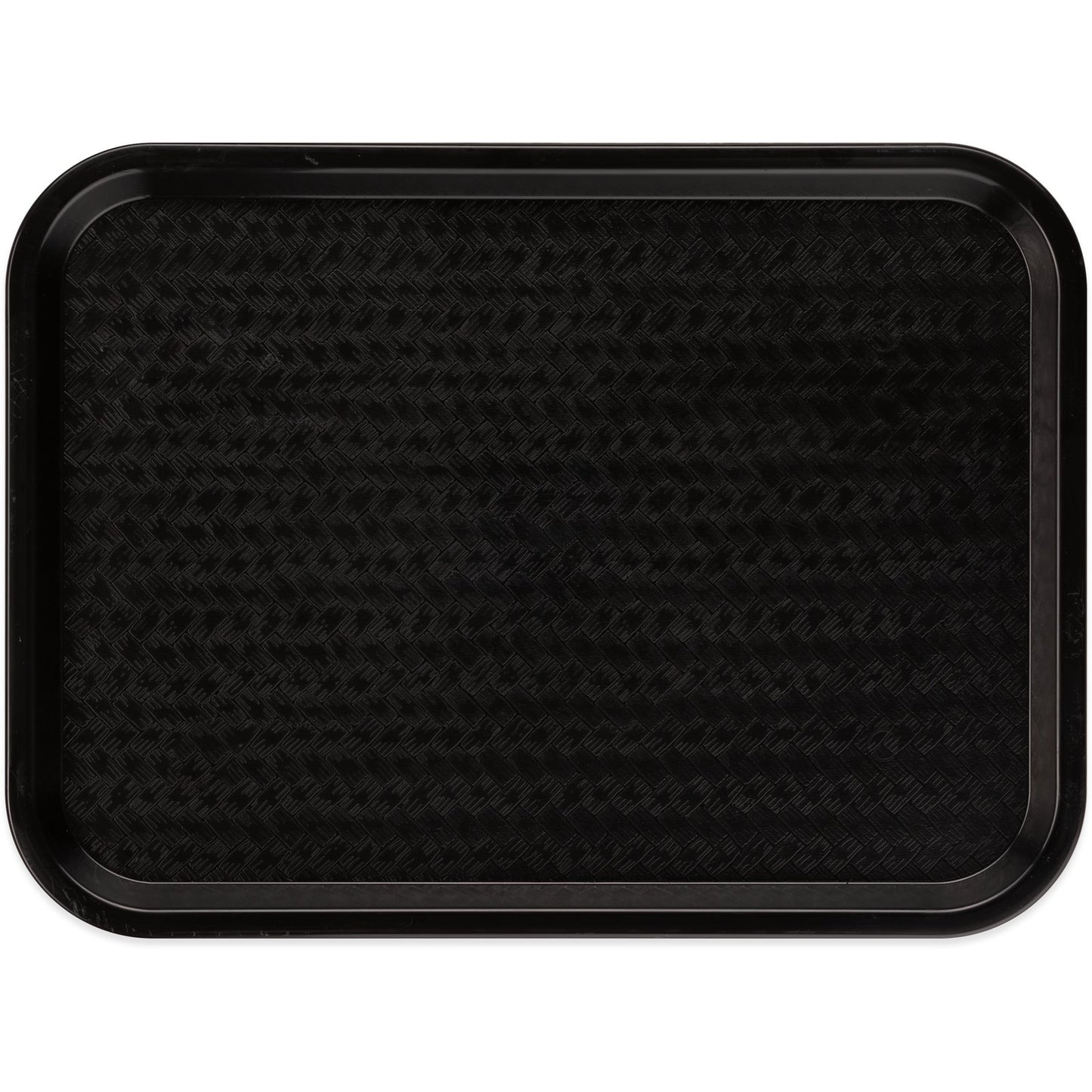 Carlisle CT121603 12" x 16" Black Cafe Fast Food Cafeteria Tray