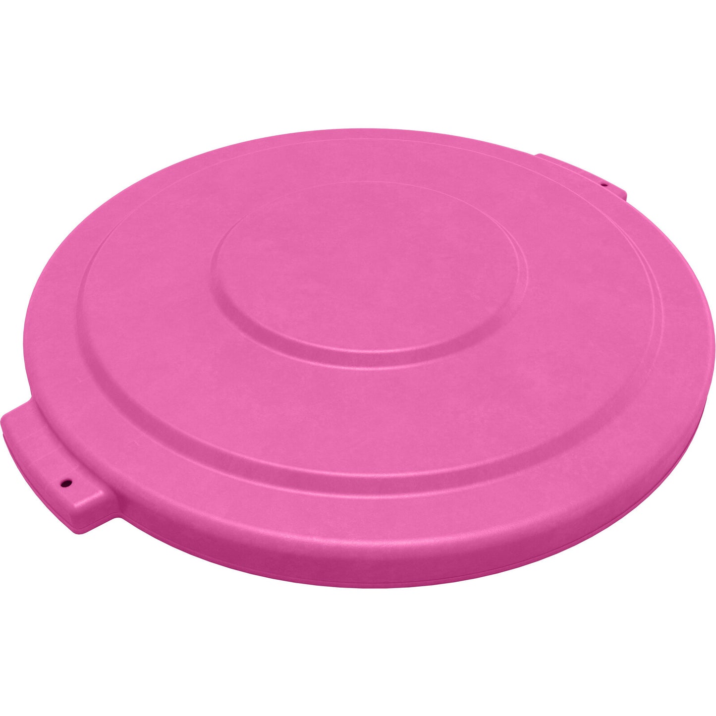 Sparta 84102126 20 Gallon Bright Pink Round Polyethylene Bronco Waste Bin Trash Container Lid