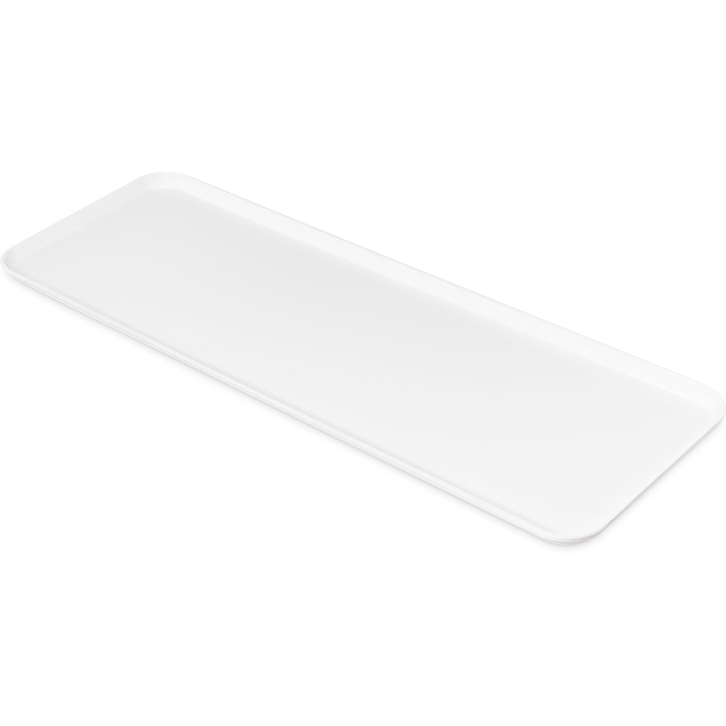 Carlisle 1030FMT301 30" x 10 7/16" x 3/4" Pearl White Fiberglass Market Tray