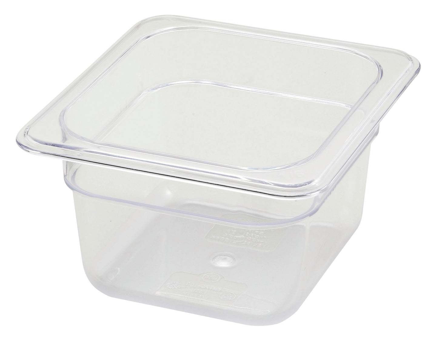Winco SP7604 1/6 Size Polycarbonate Food Pan, 4" Deep