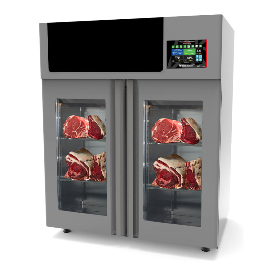Omcan 45143 60 Kg Maturmeat® Dry Aging Cabinet with ClimaTouch® and Fumotic®