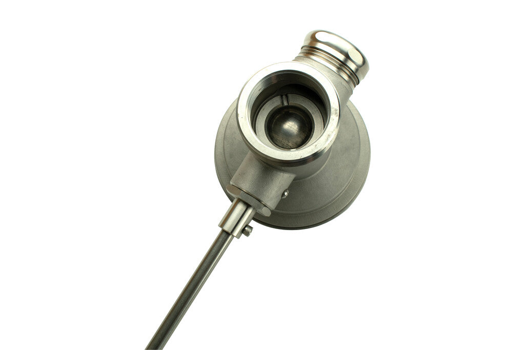 BK Resources EVO-LWR-S Stainless Steel Evolution Rotary Ball Valve Lever Waste Drain w/ Twist Handle & 3-1/2" Sink Opening
