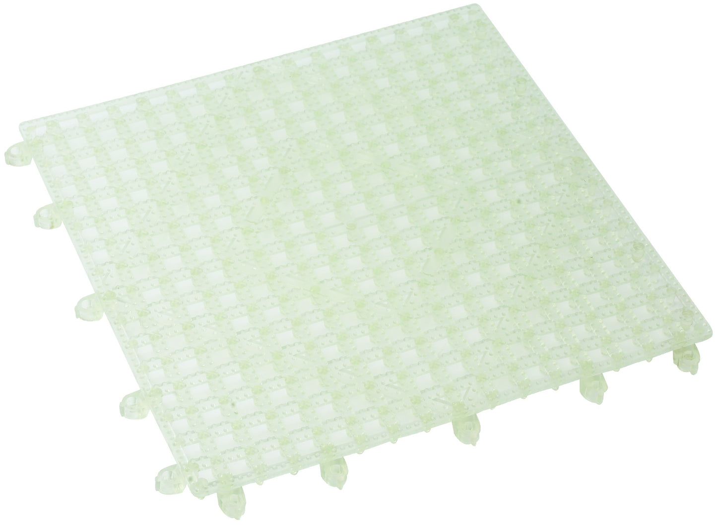 Winco BML-12C 12" x 12" Clear Interlocking Bar Mat