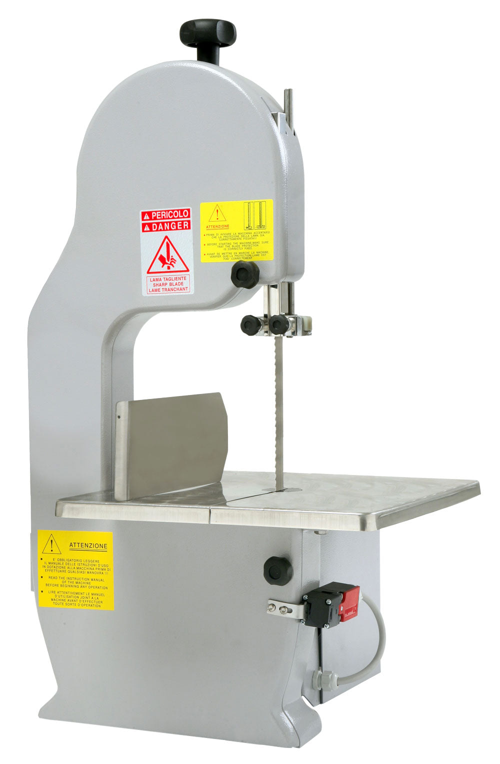 Omcan 45559 Tabletop European Tabletop Band Saw with 60" Blade Length and 1.1 HP Motor
