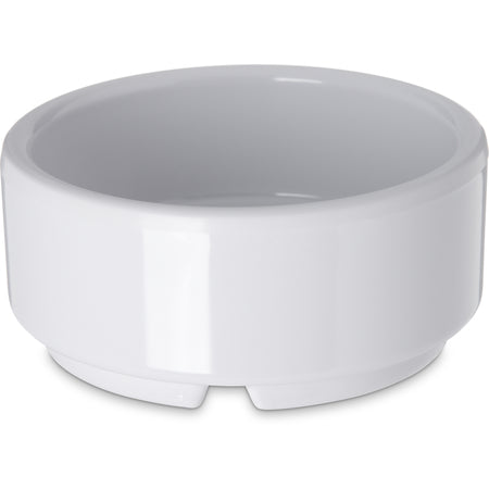 Carlisle 41002 2 oz White Straight-Sided Melamine Ramekin
