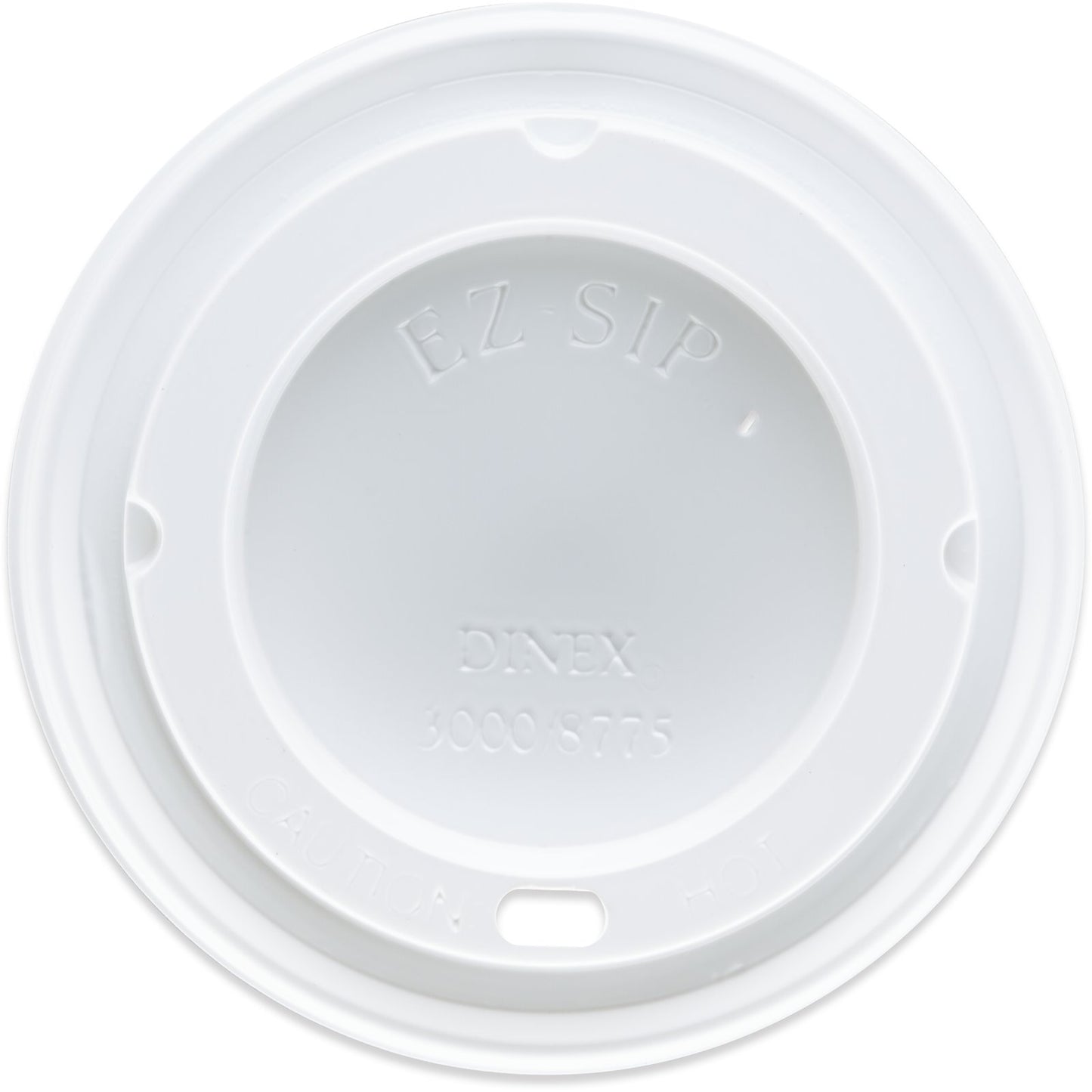 Dinex DX30008775 3.5" White Turnbury EZ-Sip Mug Lid (1000/cs)