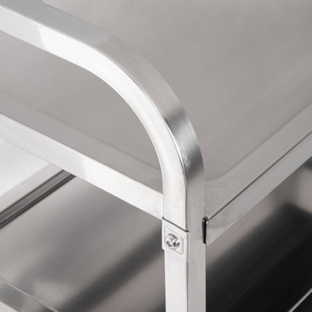 Carlisle UC4031529 17.5" x 29.5" 3 Shelf Stainless Steel Utility Cart