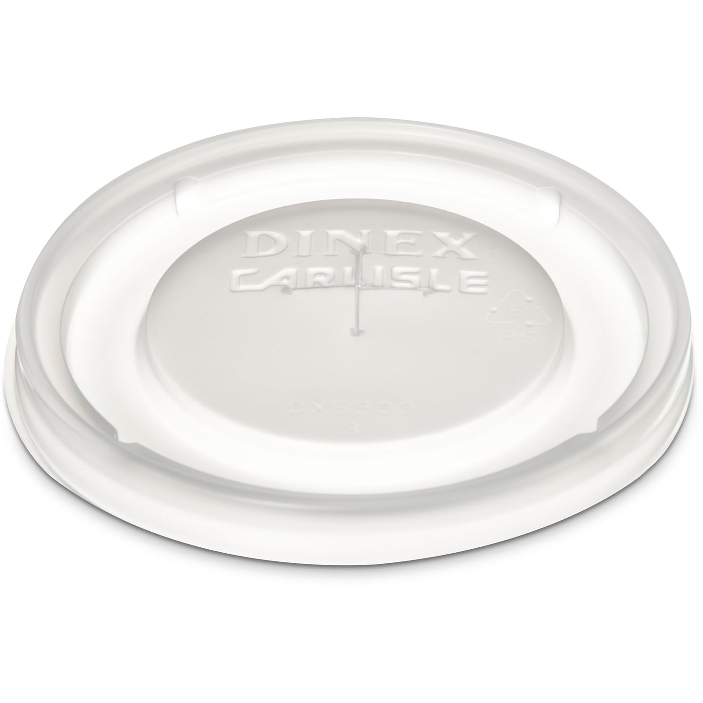 Dinex DX5900ST8714 Translucent Fenwick Tumbler Lid with Straw Slot (1000/cs)