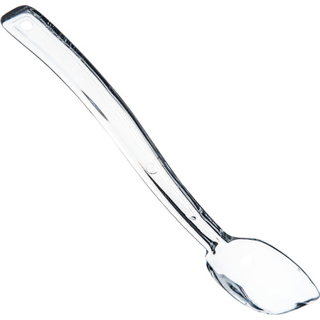 Carlisle 446007 0.5 oz 9" Clear Polycarbonate Solid Spoon