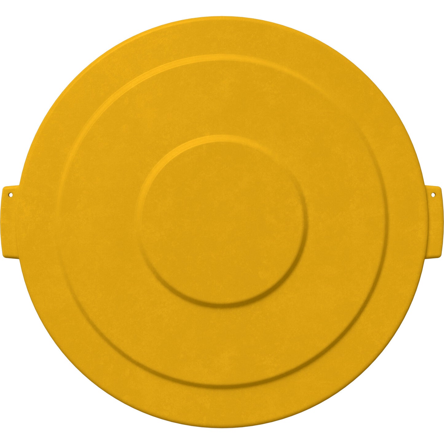 Sparta 84105604 55 Gallon Yellow Round Polyethylene Bronco Waste Bin Trash Container Lid