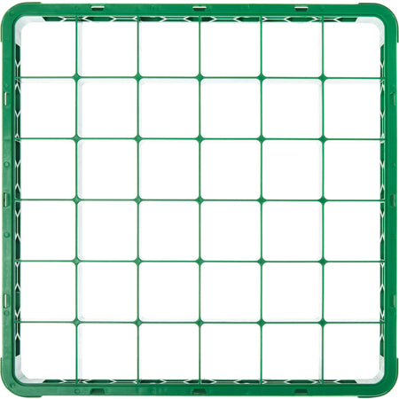 Carlisle RE36C09 Green 36-Compartment Polypropylene OptiClean Divided Glass Rack Extender 1.78"