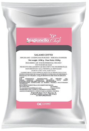 Omcan 47007 2 kg / bag Curing Salts and Spice Blends for Cooked Salami Mortadella