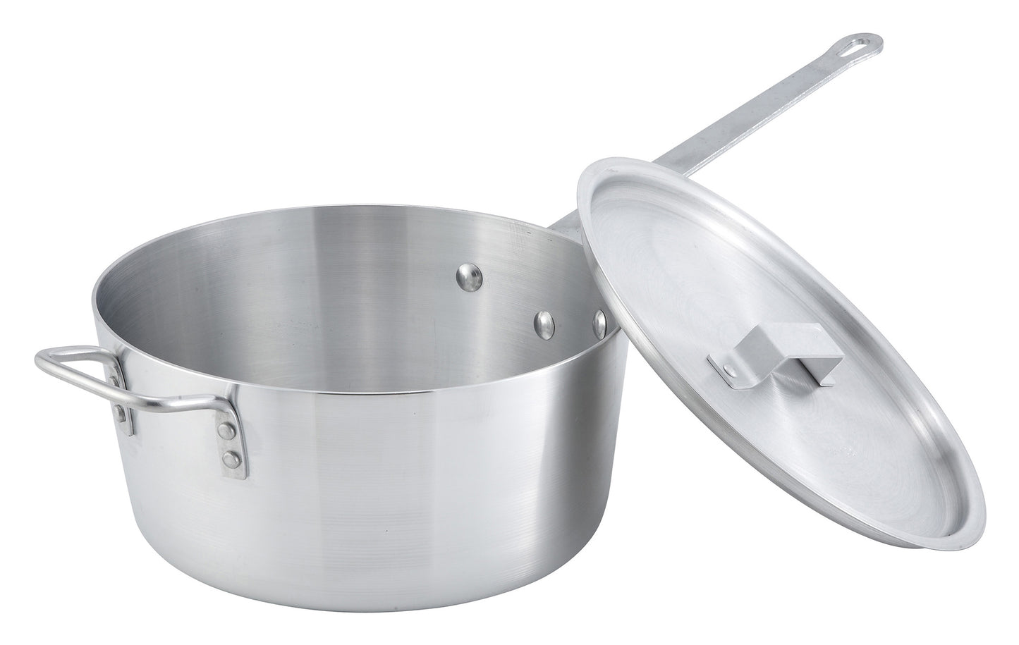 Winco ASP-10 10 Qt. Aluminum Sauce Pan