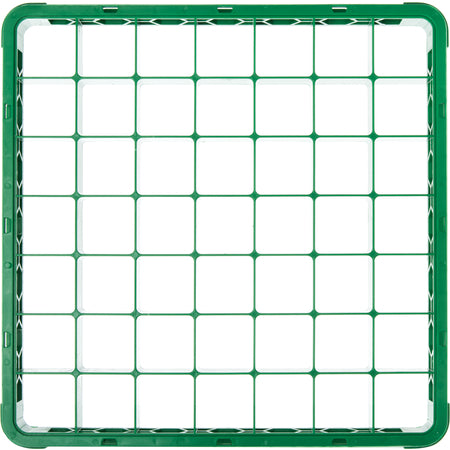 Carlisle RE49C09 Green 49-Compartment Polypropylene OptiClean Divided Glass Rack Extender 1.78"