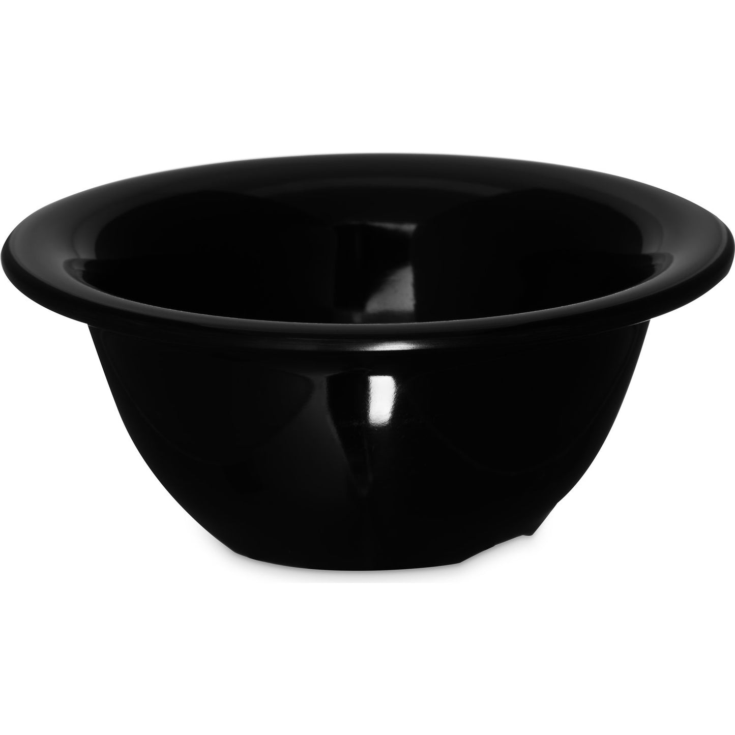 Carlisle 3303803 10 oz Black Sierrus Melamine Rimmed Nappie Bowl