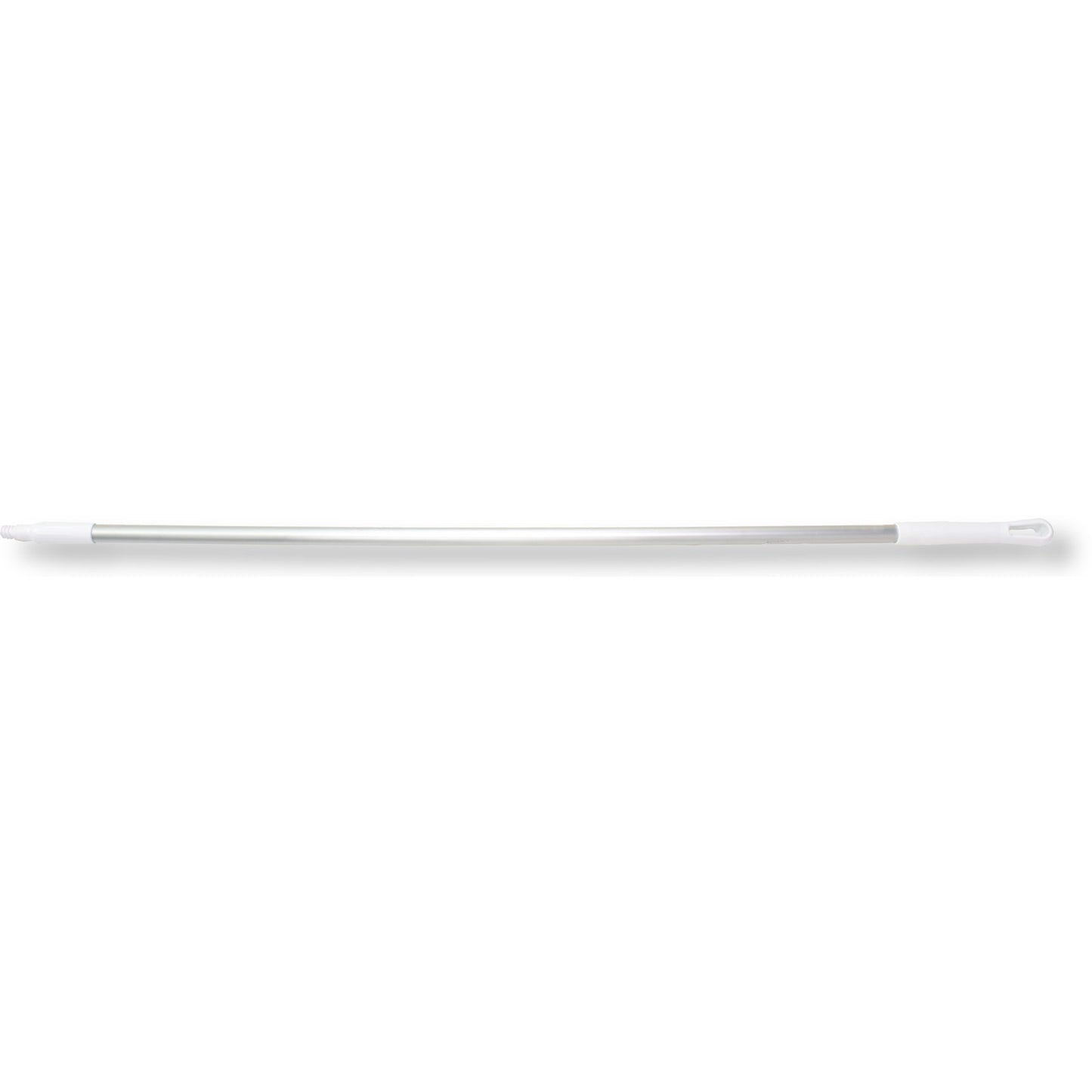 Carlisle 40226EC02 60" White Natural Aluminum Handle with Color-Coded Tip and Hang Up Cap