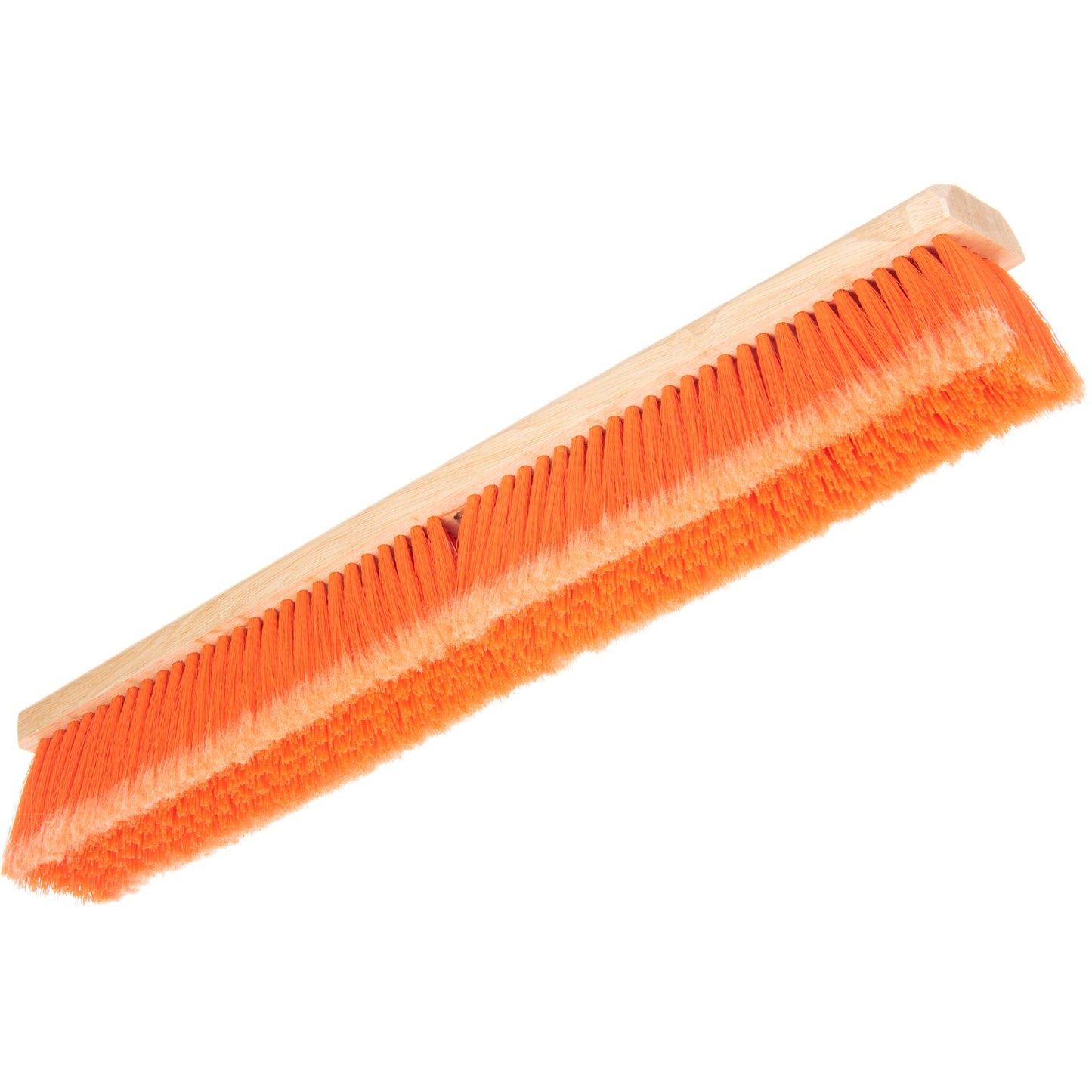 Carlisle 36222424 24" Flo-Pac Hardwood Push Broom Head with Orange Heavy Polypropylene Center