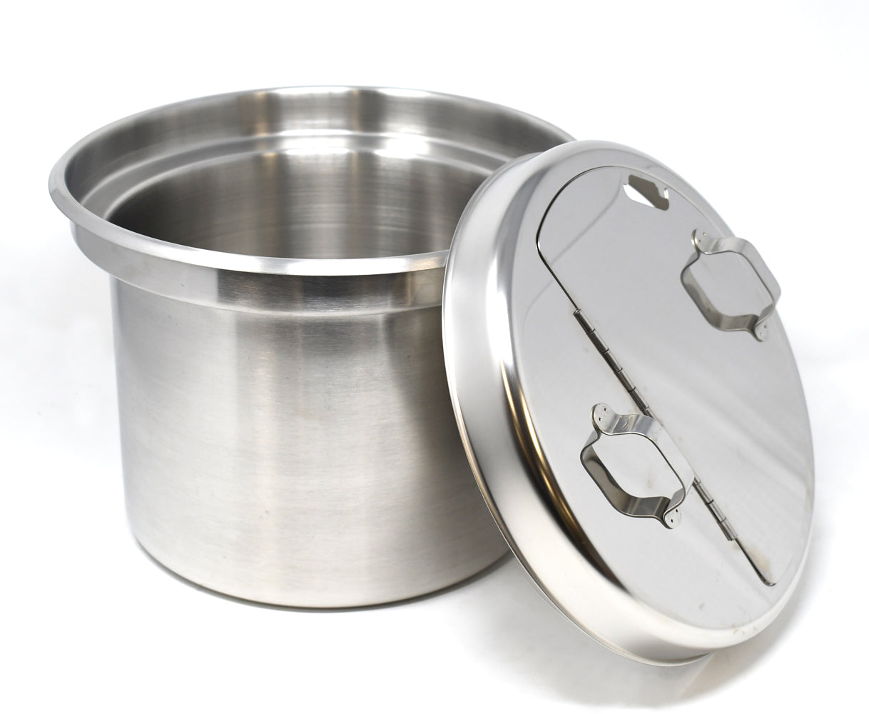 Omcan 46708 11 Qt White Retro Soup Warmer/Rethermalizer
