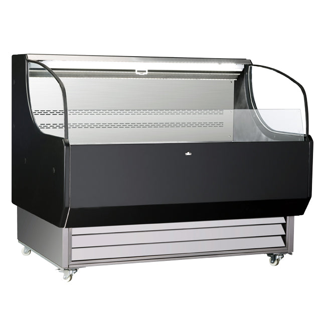 Omcan 44544 13.07 cu.ft. 52-inch Floor Grab-and-Go Open Refrigerated Self-Serve Display Case