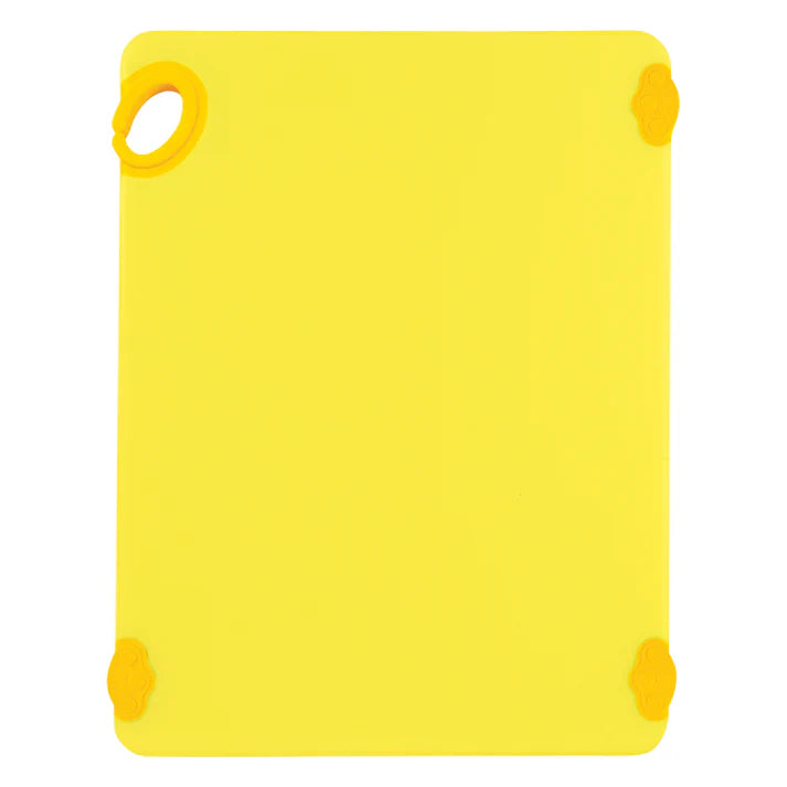 Winco CBK-1520YL 15" x 20" x 1/2" Yellow Cutting Board with Hook