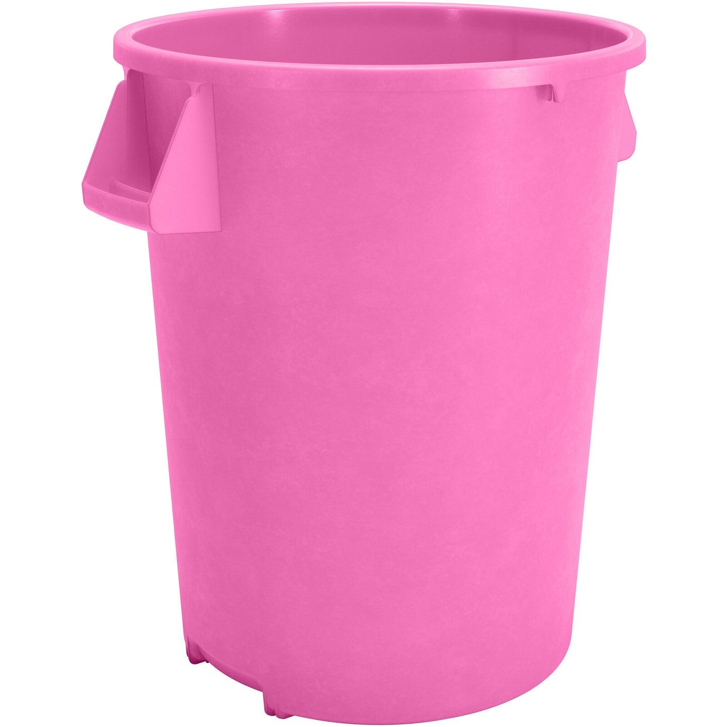 Sparta 84104426 44 Gallon Bright Pink Round Polyethylene Bronco Waste Bin Trash Container