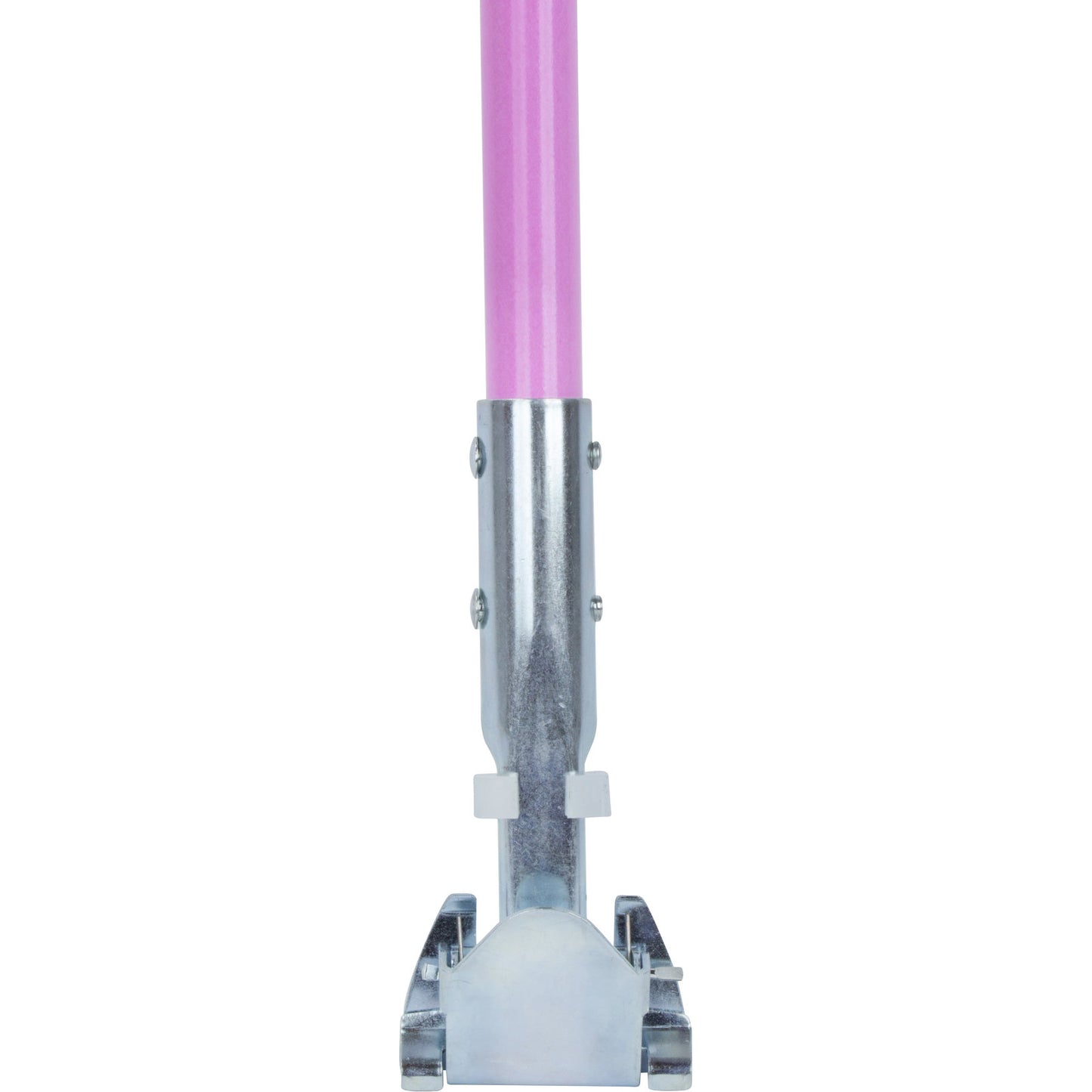 Carlisle 362113EC26 60" Pink Fiberglass Dust Mop Handle with Clip-On Connector