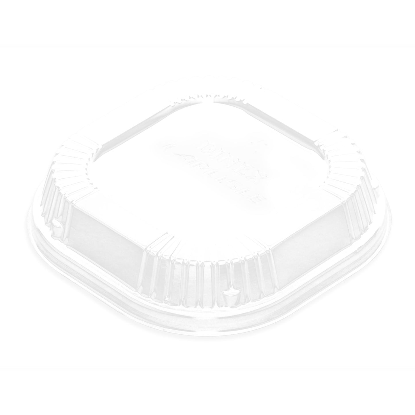 Dinex DX11810174 4" x 4" Clear Dome Lid for 10oz Square Dish (1000/cs)
