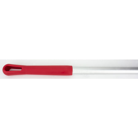 Carlisle 40226EC05 60" Red Natural Aluminum Handle with Color-Coded Tip and Hang Up Cap