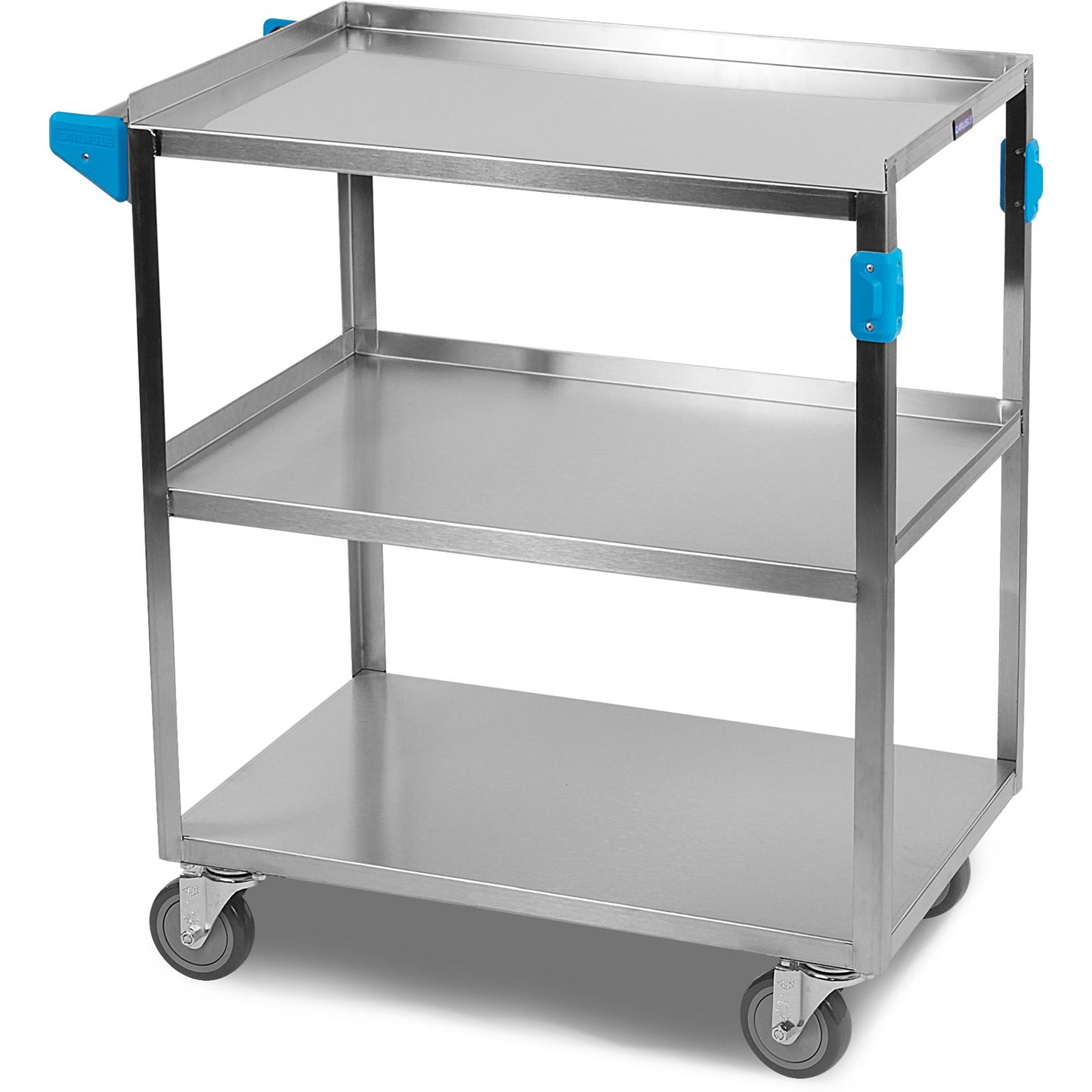 Carlisle UC3031827 17.9" x 26.8" 3 Shelf Stainless Steel Utility Cart