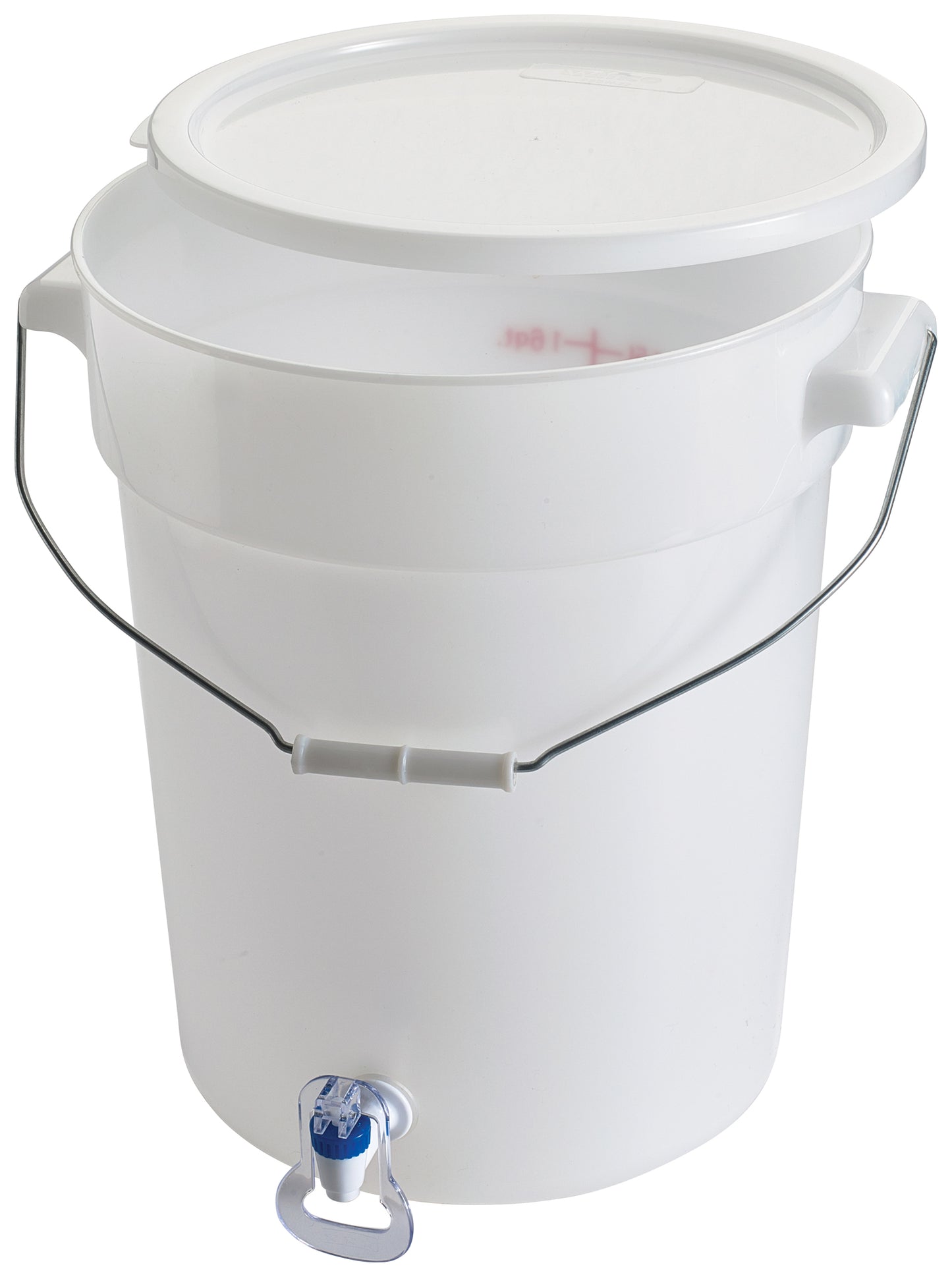 Winco PBDW-22 6 Gallon White Beverage Dispenser