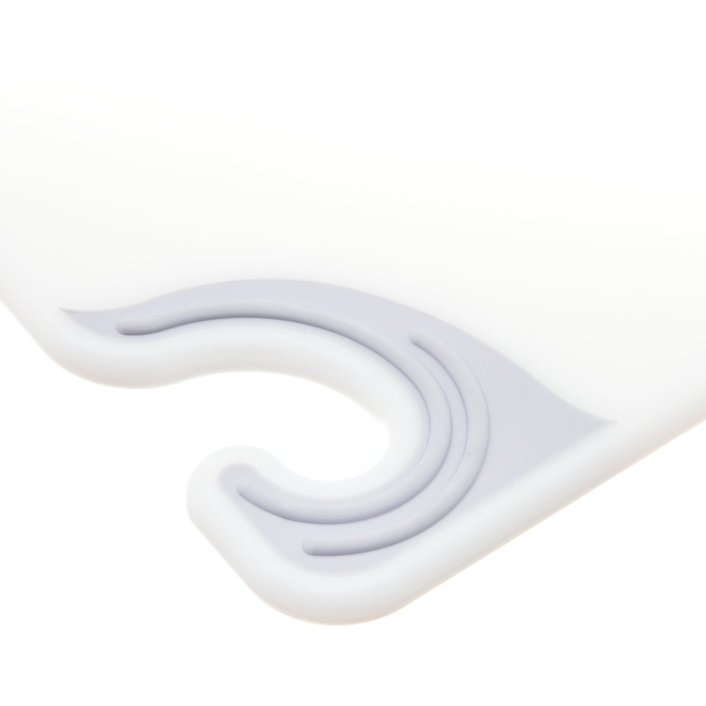 San Jamar CBG121812WH 12" x 18" x 0.5" White Saf-T-Grip Cutting Board