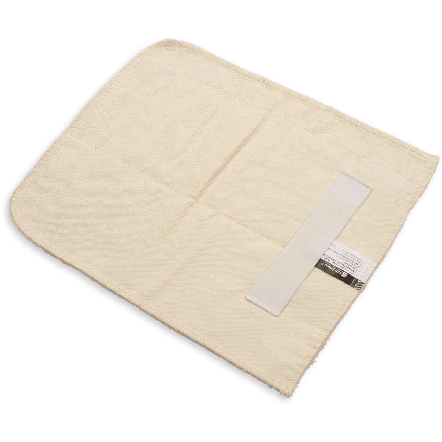 San Jamar 803PG White Cotton Pan Grabber w/ Barrier