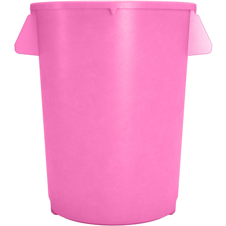 Sparta 84103226 32 Gallon Bright Pink Round Polyethylene Bronco Waste Bin Trash Container